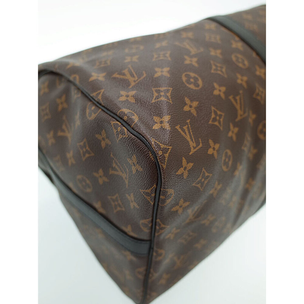Louis Vuitton Monogram Macassar Keepall Bandouliere Travel Boston Bag - Picture 9 of 9